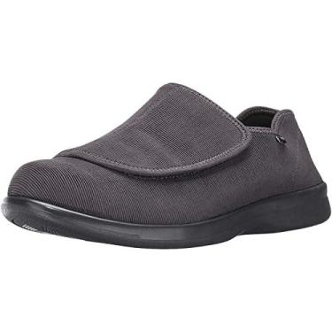Imagem de Propét Pantufa masculina Cush Nfoot, Veludo ardósia, 11 X-Wide