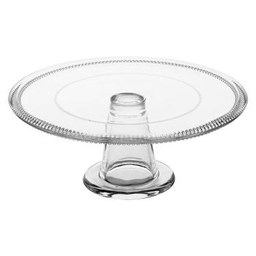 Imagem de PRATO BOLO 11x28x28cm VIDRO TRANSP COM PÉ