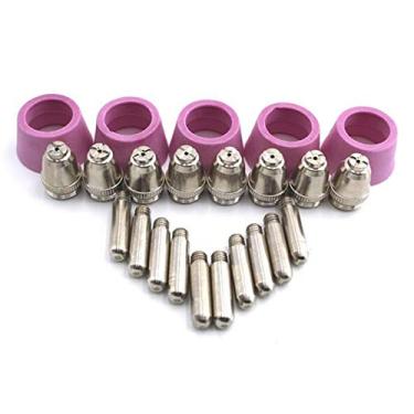 Imagem de Qiang Han 30 peças SG-55 AG-60 WSD-60 Kit de consumíveis de tocha de cortador de plasma Dicas 40/50/60 Amp
