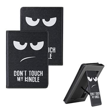 Imagem de Capa com suporte para Kindle Paperwhite 10ª geração 2018/Kindle Paperwhite 5ª 6ª 7ª antes de 2018 - Capa protetora inteligente com alça de mão, compartimento para cartão, hibernar/despertar automático