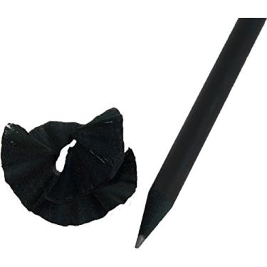 Imagem de Lápis preto fosco ultra premium (madeira preta fosca com borracha preta) (grafite #2HB) (preto fosco) (pacote com 36)