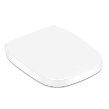 Imagem de Assento Sanitário com Queda Amortecida Debba Square Roca Branco Brilhante