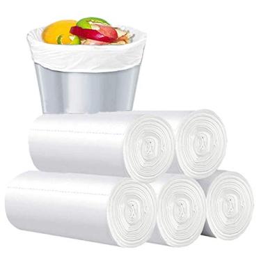 Imagem de Sacos de lixo biodegradáveis, saco de lixo pequeno de 3 a 5 galões, sacos de lixo compostáveis cesto de lixo forros de cesto de lixo para banheiro quarto escritório