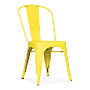Imagem de Cadeira Tolix Sem Braços - Cor Amarela - Shopshop