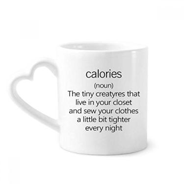 Imagem de Caneca de café de cerâmica para perda de peso preta em inglês copo de coração de vidro