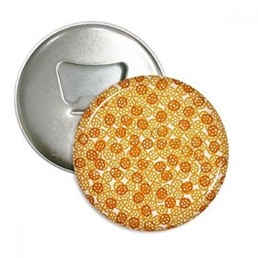 Imagem de Aperitivos em forma de roda delicioso papel de parede abridor de garrafas ímã de geladeira emblema multifuncional