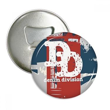 Imagem de Graffiti Street – Estampa de cabine telefônica vermelha e azul, abridor de garrafas, ímã de geladeira, emblema multifuncional