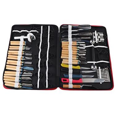 Imagem de Ferramentas de escultura, 80 peças/conjunto de ferramentas de descascamento de escultura culinária kit para decoração de frutas/legumes/corte/fatia