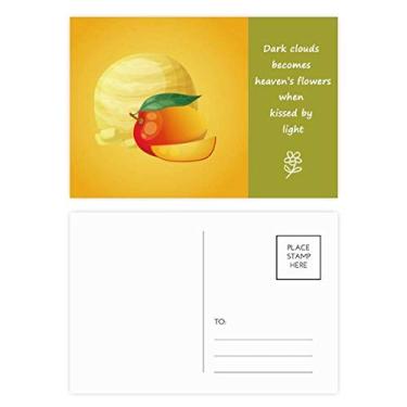 Imagem de Conjunto de cartões postais de poesia com bola de sorvete, folhas de maçã, 20 peças