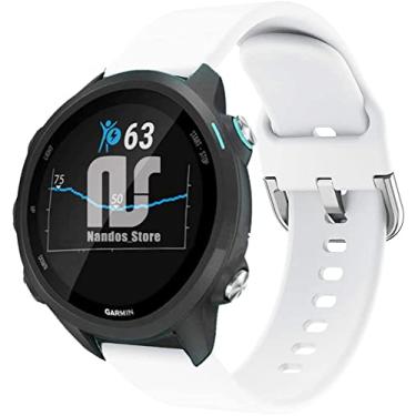 Imagem de Pulseira extra para Garmin Forerunner 245/645 Music/Vivomove/Vivomove HR and Active 3 - Nandos-Store (Branca 2)