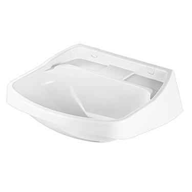 Imagem de Lavatório Plástico Branco 42 x 36 cm com Válvula