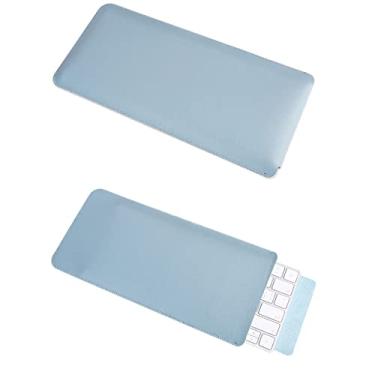 Imagem de Acogedor Capa para teclado sem fio, capa ultrafina de couro PU para teclado Magic Keyboard 2, teclado não incluído, 30 x 14 x 1 cm (azul claro)