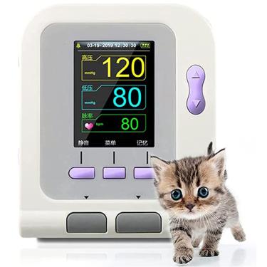 Imagem de Monitor de pressão arterial eletrônico veterinário, monitor de pressão arterial digital, Monitor de pressão arterial de animais, para cuidados com cães/gatos/animais de estimação