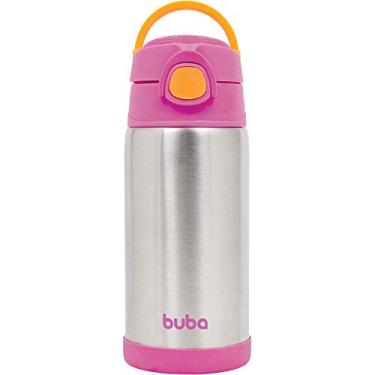 Imagem de Buba Garrafa Térmica Parede Dupla Rosa 400 Ml