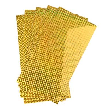 Imagem de Fita de isca de pesca Baoblaze 5 peças escamas de peixe cores brilhantes impermeável prático, Dourado