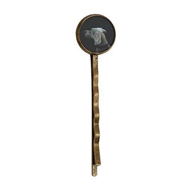 Imagem de Dog Pet Animal Lonely Night Retro Metal Hair Bobby Pin Headwear