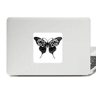 Imagem de Borboleta com asas rosas decalque vinil paster laptop decoração PC