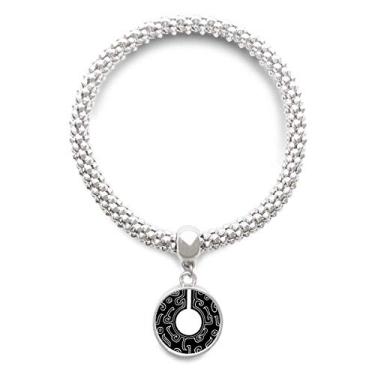 Imagem de DIYthinker Pulseira de prata com pingente de prata da China Culture Spring Autumn Warring States Bracelete ajustável