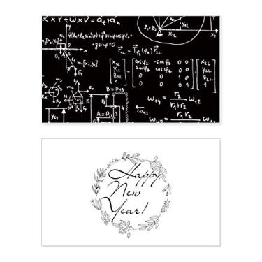 Imagem de Matrix Mathematical Formulas Science Calculus Festival de Ano Novo Cartão de felicitações Bless Message Present