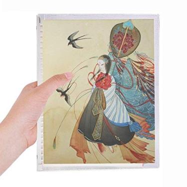 Imagem de Caderno de Ilustrador Chinês Antigo da Swallows com Folhas Soltas e Diário Recarregável