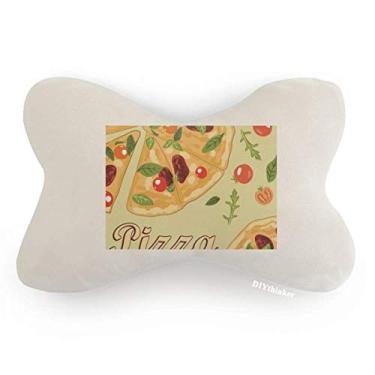 Imagem de DIYthinker Almofada para decoração de pescoço com estampa de folhas de tomate Pizza Italy
