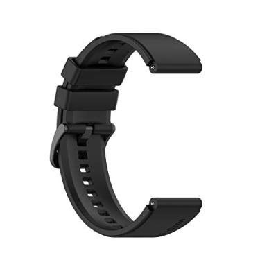 Imagem de HardWare Pulseira de silicone oficial Pinhaijing para Huawei Watch GT2 Pro Sport pulseira original de borracha substitua pulseiras fashion 22 mm, preta