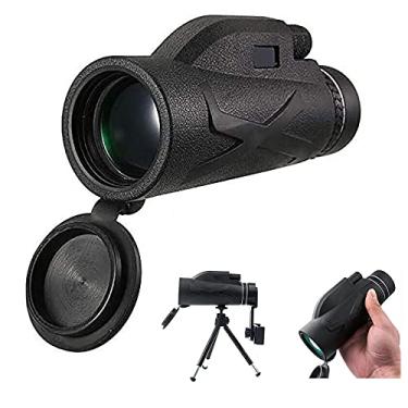 Imagem de Telescópio monocular 80x100 de alta potência monocular à prova d'água Lente ótica monocular compacta Zoom telescópio monocular para acampamento ao ar livre e esportes