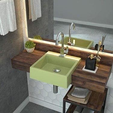 Imagem de Cuba de Semi Encaixe para Banheiro XQ355 Quadrada Compace