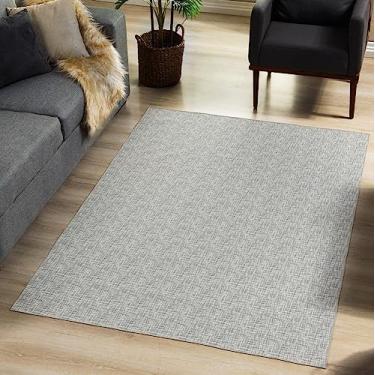 Imagem de Tapete Geométrico Nice 135x200cm Cinza - Antiderrapante