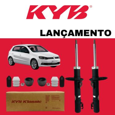 Imagem de Par Amortecedor Linha Klassic Kayaba Dianteiro Vw Gol 2009 A 2022 + Kit Batente