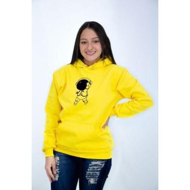 Imagem de Blusa Moletom Canguru Feminino Astronauta DBL-Feminino