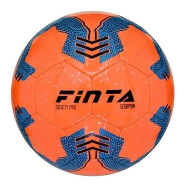 Imagem de Bola Futebol Society Profissional Scorpion PVC Costurada Finta Branco-Unissex