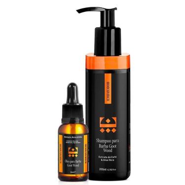 Imagem de Óleo Para Barba Goot Wood + Shampoo Barba Goot Wood Embaixador 200Ml