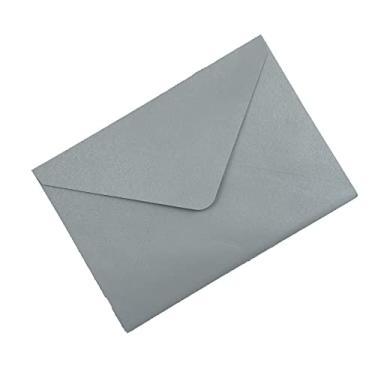 Imagem de Lucky Star Envelopes A7 azul empoeirado perolado, 25 peças, 13,6 x 19,6 cm, perfeitos para casamentos, cartões de convite, convite de aniversário, pérola azul empoeirado