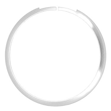 Imagem de QANYEGN Anéis De Chaveiro Remoto, Substituição De Guarnição De Tampa De Liga De Alumínio, Moldura Lateral De Chave Remota Para R55 R56 R57 R58 R59 R60(Prata)