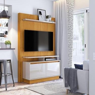 Imagem de Estante Home Theater para Tv até 40 Polegadas Fit 1. 2 Moderno Nature/off White