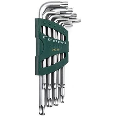 Imagem de SATA ST09715 9 peças conjunto de chaves Torx à prova de adulteração de ponta de bola longa