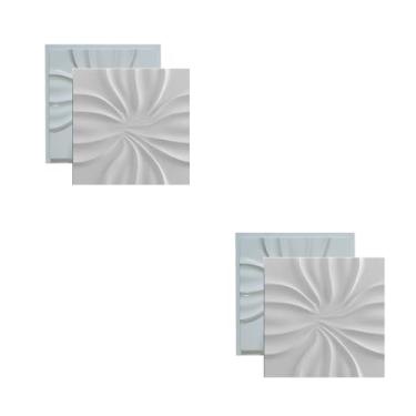 Imagem de Molde pra Gesso 3D e Cimento ABS FDG Forma Simona 39x39 Painel Revestimento placa pra Parede