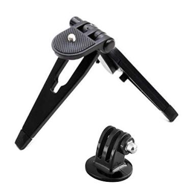 Imagem de Mini Tripé 1/4 com Adaptador para Câmeras GoPro e Similares