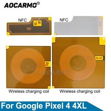 Imagem de Aocarmo carregador de carregamento sem fio bobina indução módulo nfc cabo flexível para google pixel
