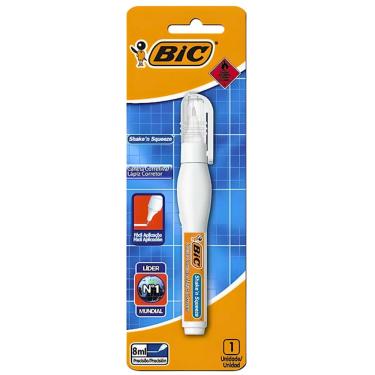 Imagem de Caneta Corretiva Shake N Squeeze 8ml Metal Bic