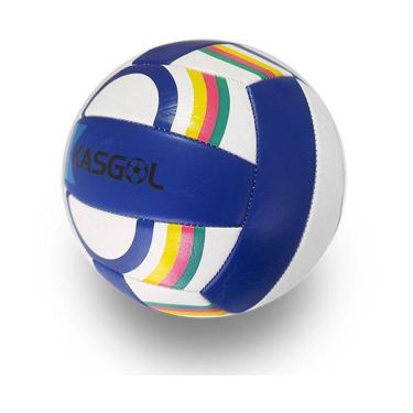Imagem de Bola De Voleibol Azul Colorida Oficial Quadra/Praia Kasgol