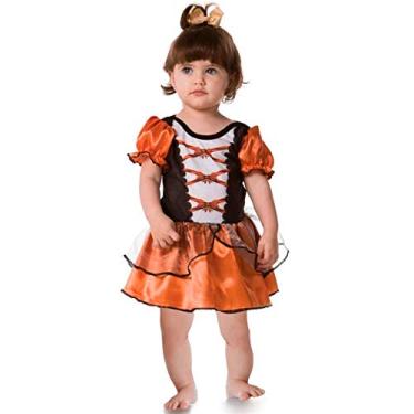 Imagem de Fantasia de Bruxa Bruxinha Bebê Halloween 4 a 18 Meses G 6-9 Meses