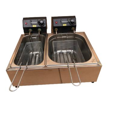 Imagem de Fritadeira  Elétrica  8 Litros 2 Cubas Com Tampa