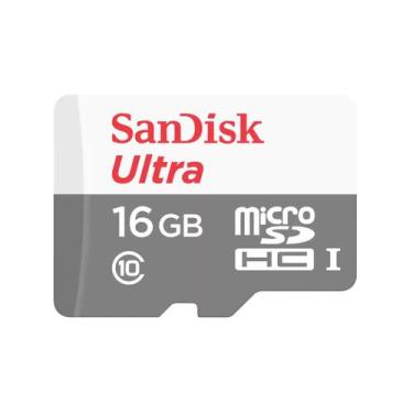 Imagem de Cartão De Memória 16Gb Micro Sd Ultra 80Mbs Classe 10 Sandisk