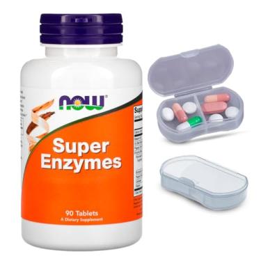 Imagem de Super Enzimas Digestivas Now Foods 90Tabls + Porta Cápsulas