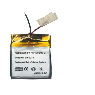 Imagem de Li-polímero bateria substituição para apple ipod shuffle 2nd geração 616-0274 g2 g3 bateria  kit de