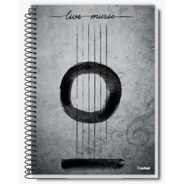 Imagem de Caderno De Música Pautado 50 Folhas - Capa Flexível Credeal - Nova Cre
