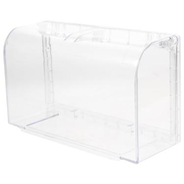 Imagem de Housoutil Capa de saída flip à prova de intempéries, tomada de interruptor de parede, caixa de painel de placa frontal, protetor de tomada ao ar livre, transparente