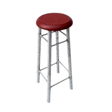 Imagem de Kokiya 1: 12 casa de boneca de madeira, cadeira de bar, decoração de cena, mini modelo de casa de bonecas de brinquedo para brincar de fingir para 1/12